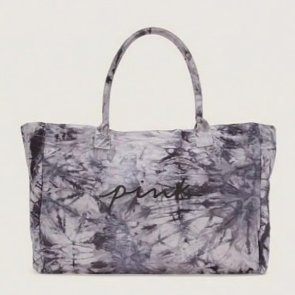 Pink Victoria's Secret Canvas Tote bag NEW! - Picture 1 of 6